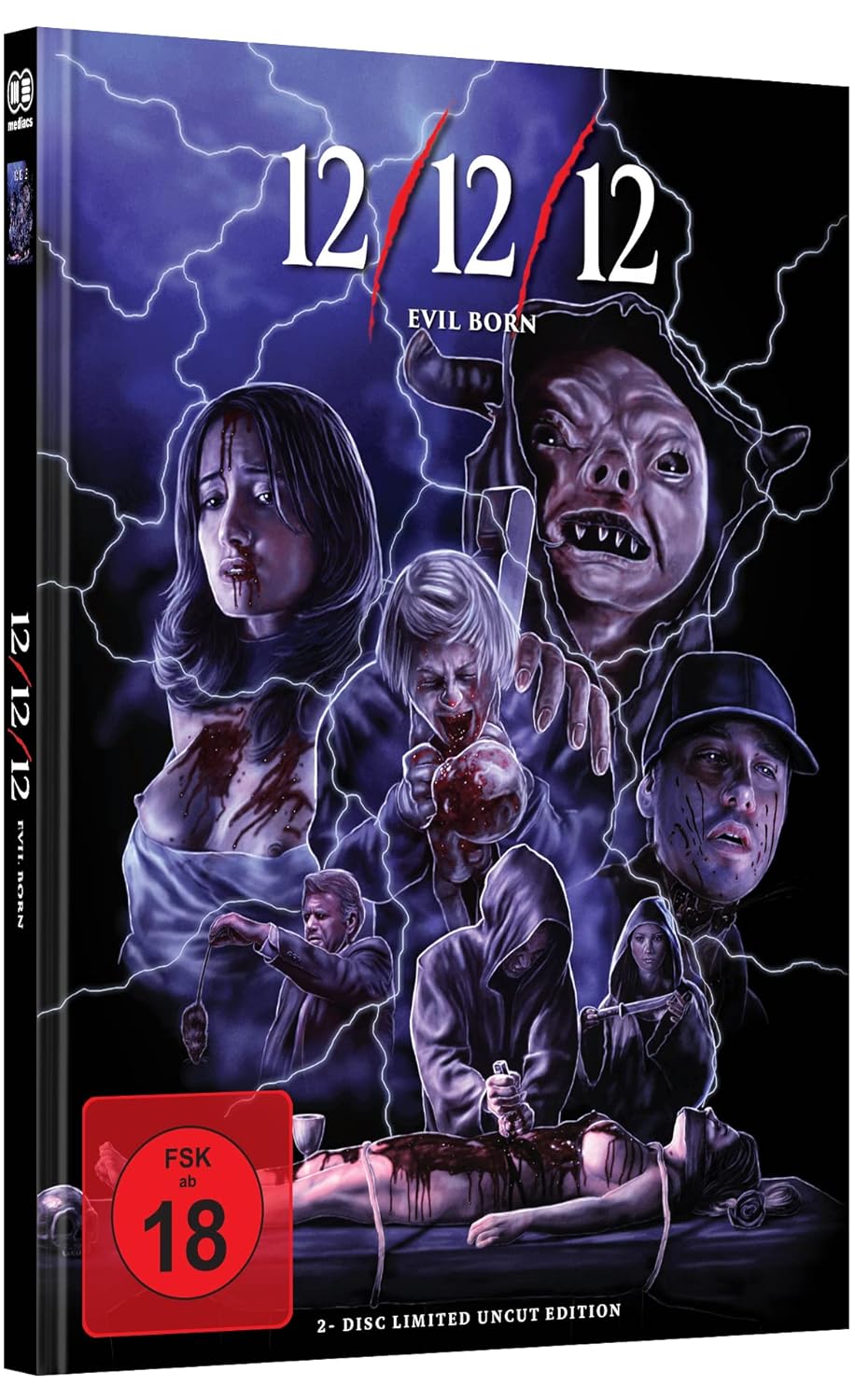 12/12/12-Evil Born Mediabook Cover A limited 500 UNCUT (Blu-ray + DVD)