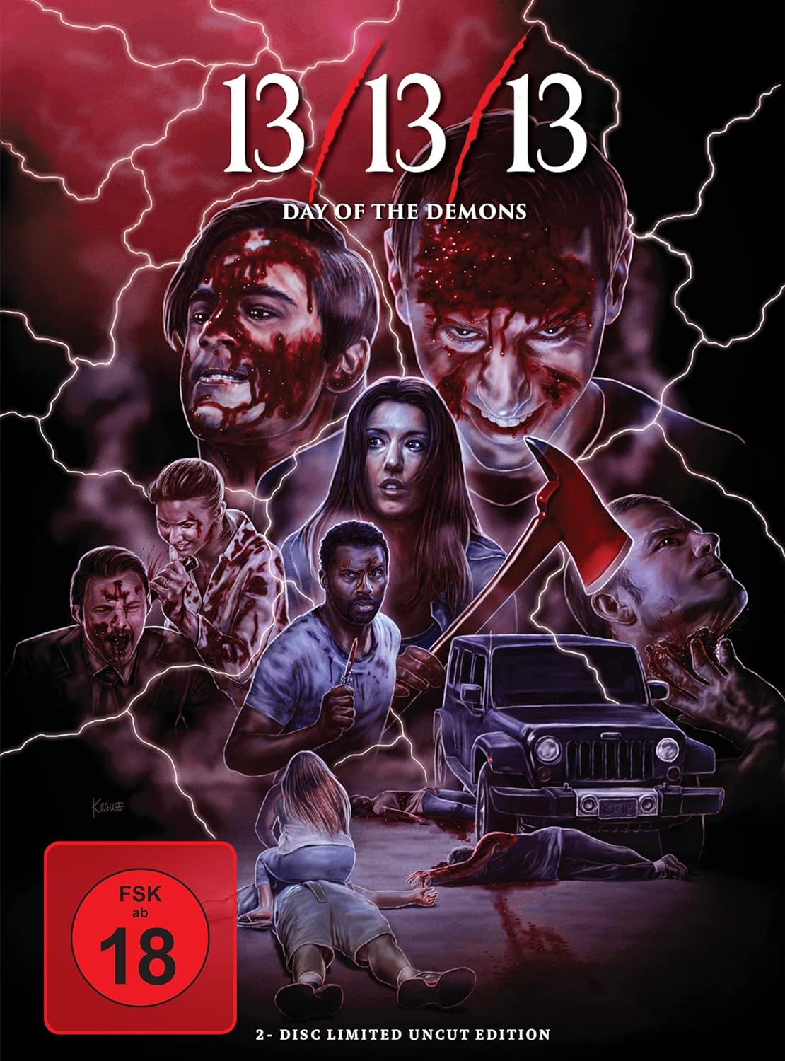 13/13/13-Day of the Demons Mediabook Cover A limited 500 UNCUT (Blu-ray + DVD)