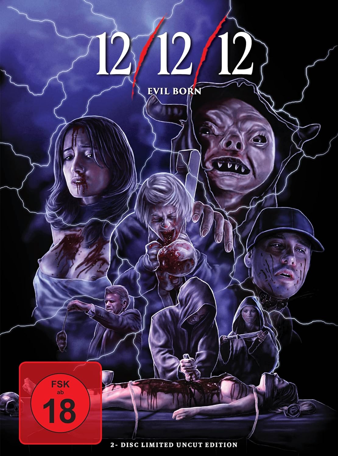 12/12/12-Evil Born Mediabook Cover A limited 500 UNCUT (Blu-ray + DVD)