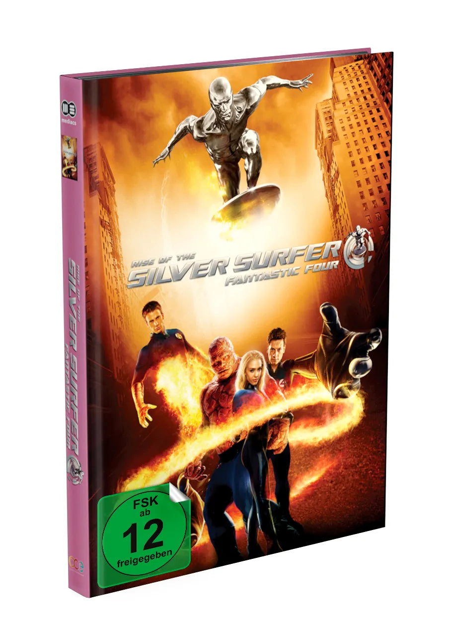 FANTASTIC FOUR: RISE OF THE SILVER SURFER Mediabook Cover B limited 500 UNCUT (Blu-ray + DVD)