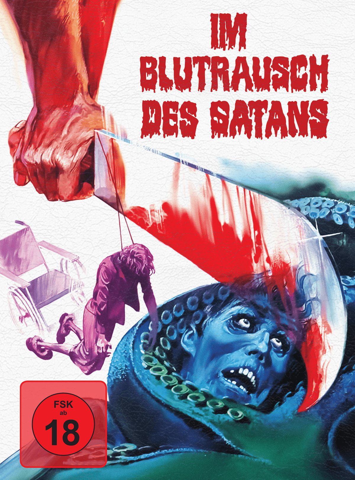 Im Blutrausch des Satans wattiertes Mediabook Cover G limited 66 UNCUT (Blu-ray + DVD)