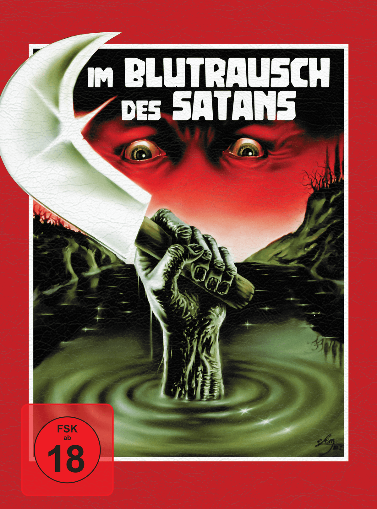 Im Blutrausch des Satans wattiertes Mediabook Cover H limited 66 UNCUT (Blu-ray + DVD)