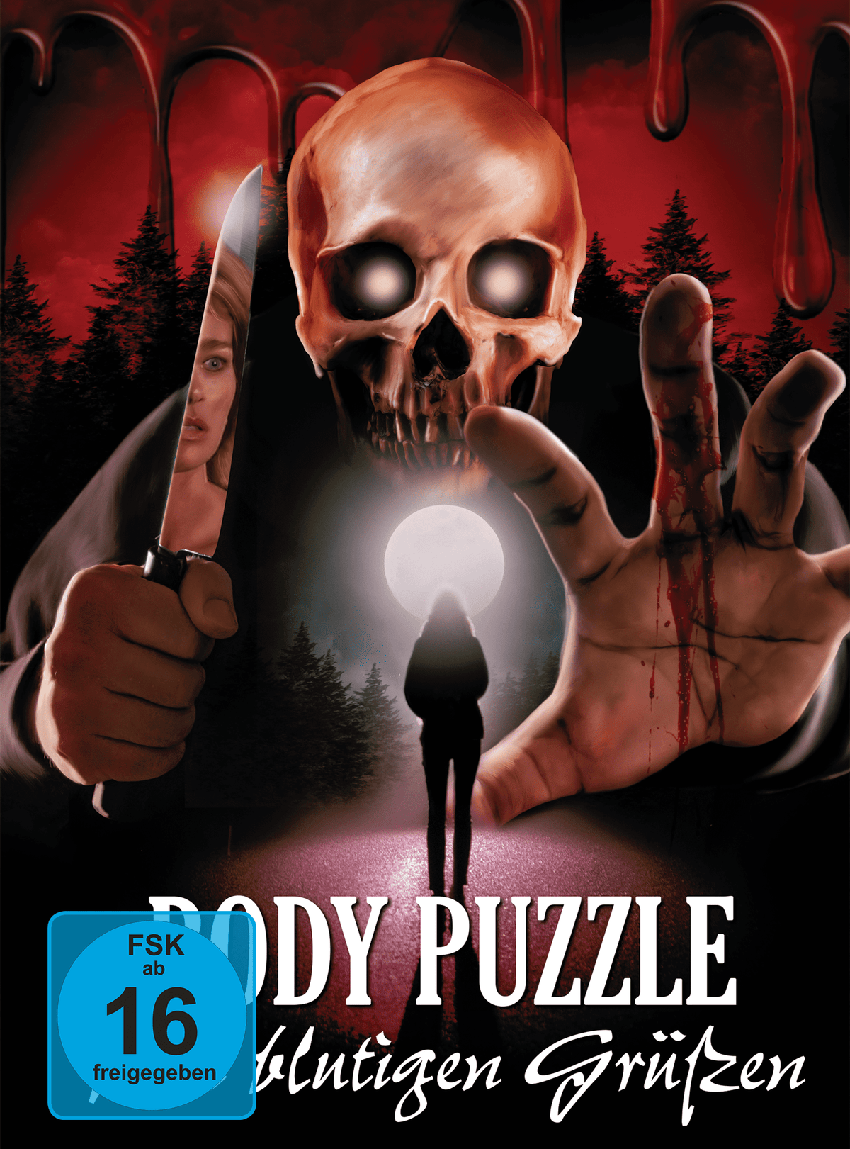 Body Puzzle - Mit blutigen Grüßen Mediabook Cover B limited 500 UNCUT (Blu-ray + DVD)