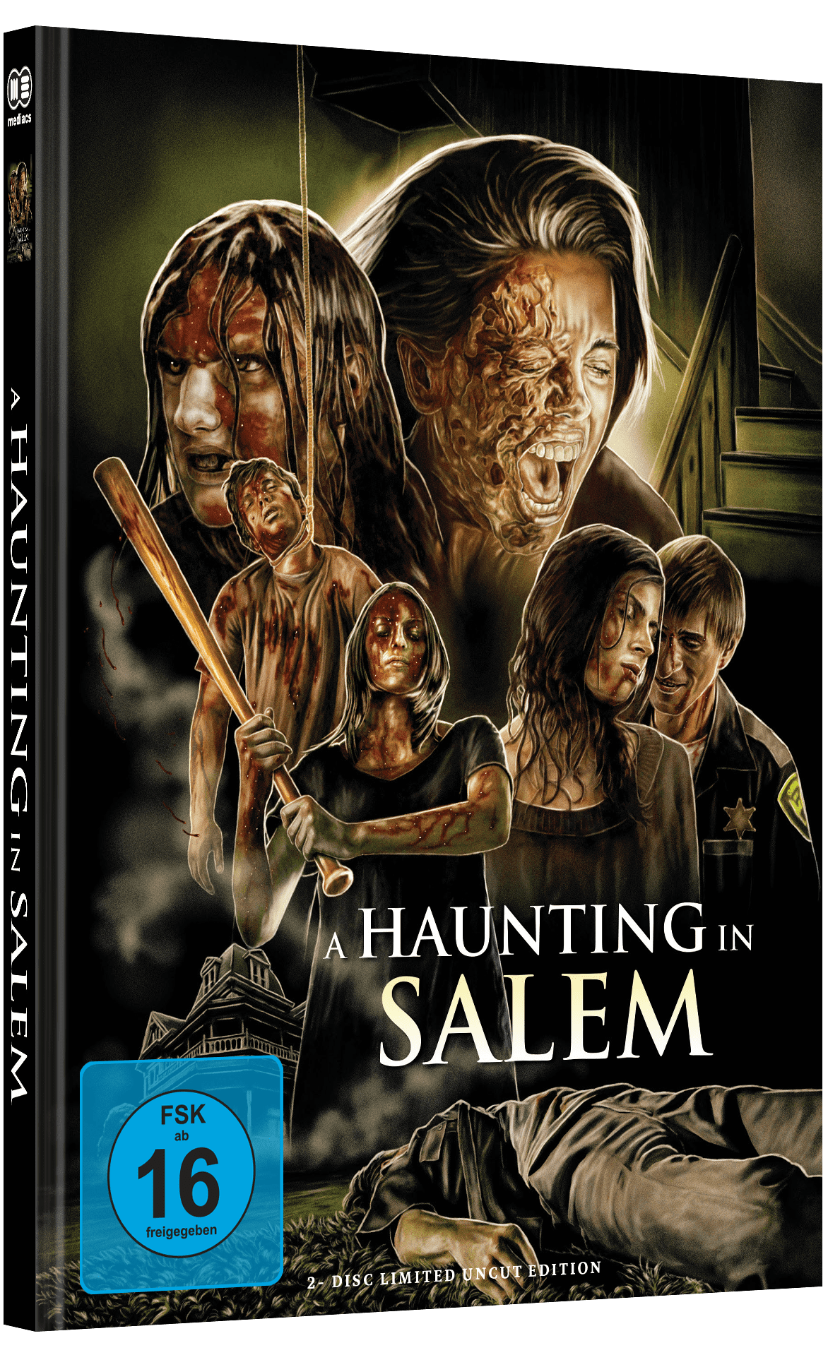 A HAUNTING IN SALEM Mediabook Cover A limited 500 UNCUT (Blu-ray + DVD)