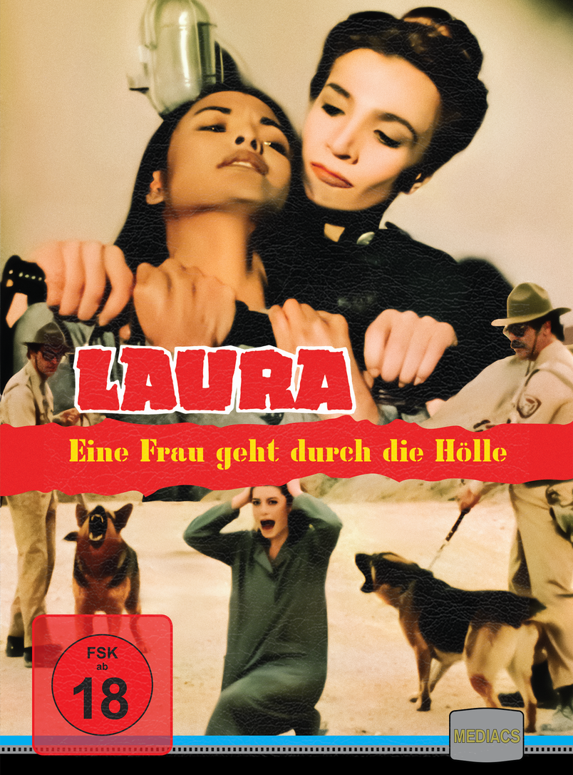 LAURA - EINE FRAU GEHT DURCH DIE HÖLLE wattiertes Mediabook Cover A limited 500 UNCUT (Blu-ray+DVD)