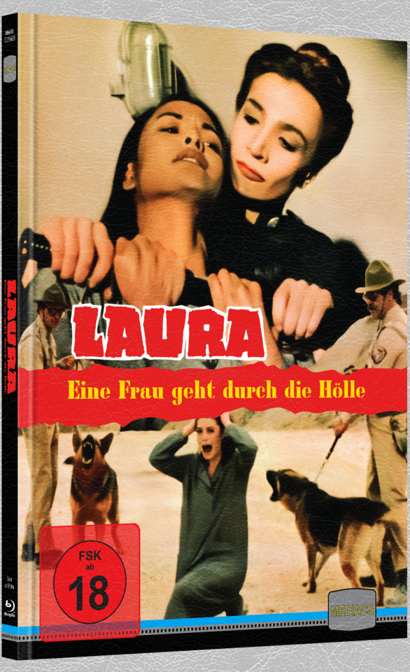 LAURA - EINE FRAU GEHT DURCH DIE HÖLLE wattiertes Mediabook Cover A limited 500 UNCUT (Blu-ray+DVD)
