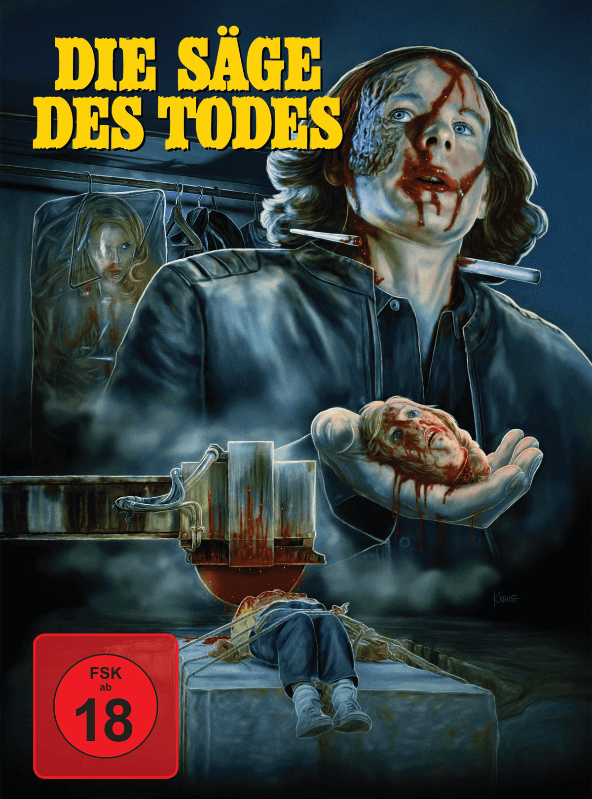 Die Säge des Todes Mediabook Cover F limited 222 UNCUT (Blu-ray + DVD)