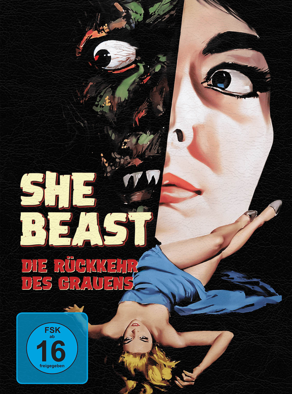 She Beast - Die Rückkehr des Grauens wattiertes Mediabook Cover C limited 99 UNCUT (Blu-ray + DVD)