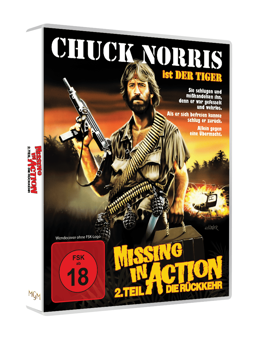 Missing in Action 2 - Die Rückkehr  Limited 222 in Scanavo Full-Sleeve Box (Blu-ray + DVD) RETRO