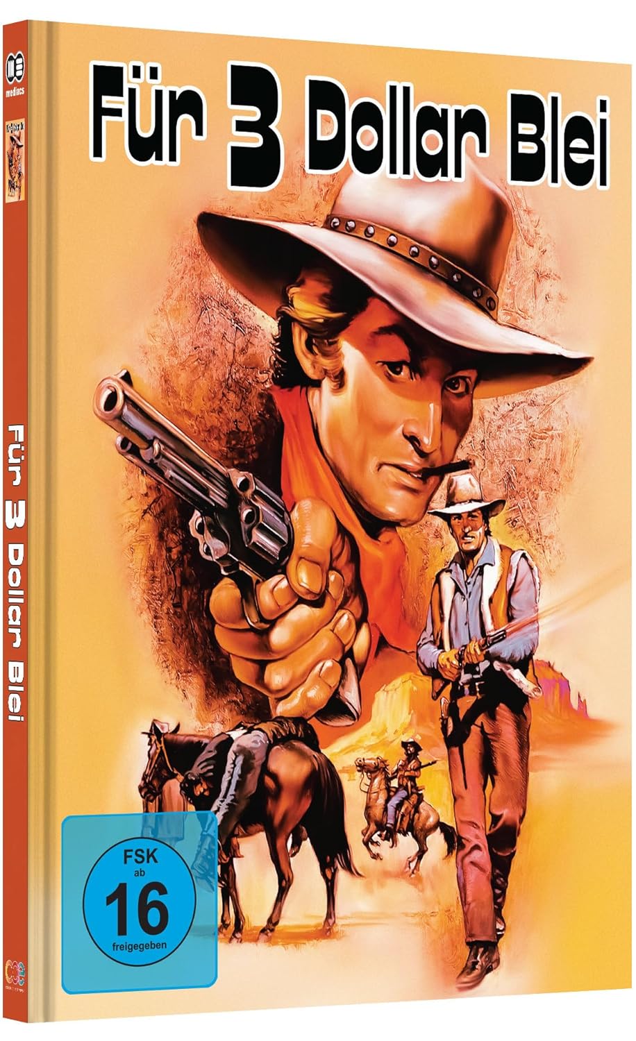 Für drei Dollar Blei   Mediabook Cover B limited 333 UNCUT (Blu-ray + DVD)