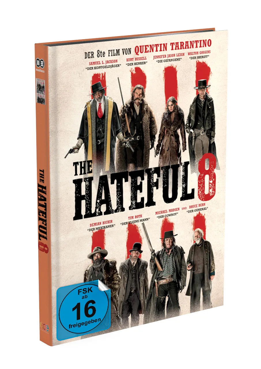 The Hateful 8  Mediabook Cover A limited 999 UNCUT (Blu-ray + DVD)