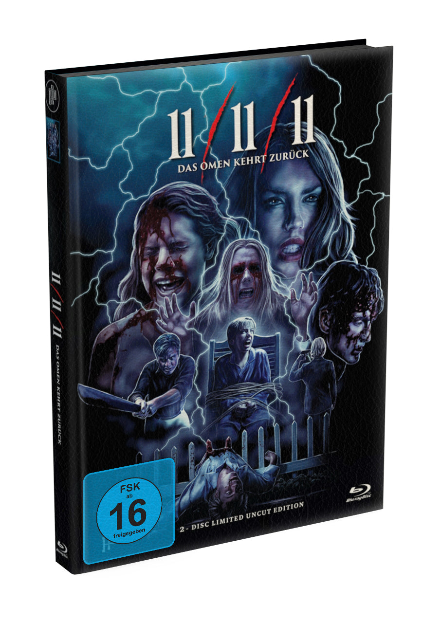 11/11/11-Das Omen kehrt zurück  wattiertes Mediabook Cover A limited 99 UNCUT (Blu-ray + DVD)