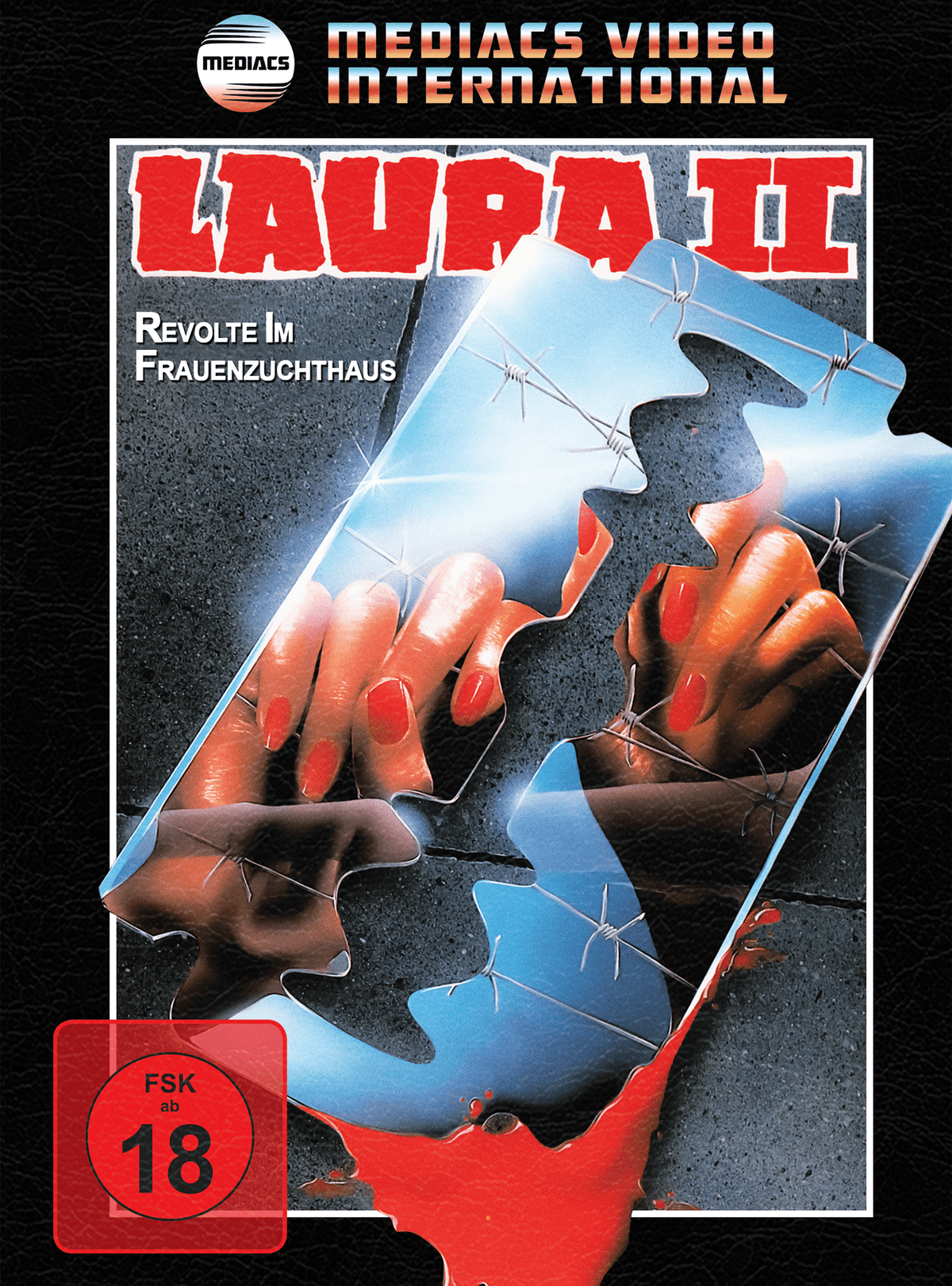 LAURA 2 - REVOLTE IM FRAUENZUCHTHAUS wattiertes Mediabook Cover A limited 500 UNCUT (Blu-ray + DVD)
