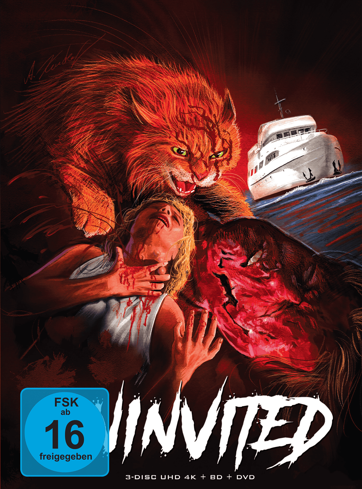 UNINVITED  Mediabook Cover A limited 333 UNCUT (4K Ultra HD + Blu-ray + DVD)