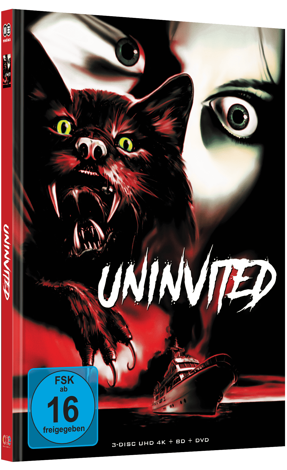 UNINVITED  Mediabook Cover B limited 333 UNCUT (4K Ultra HD + Blu-ray + DVD)