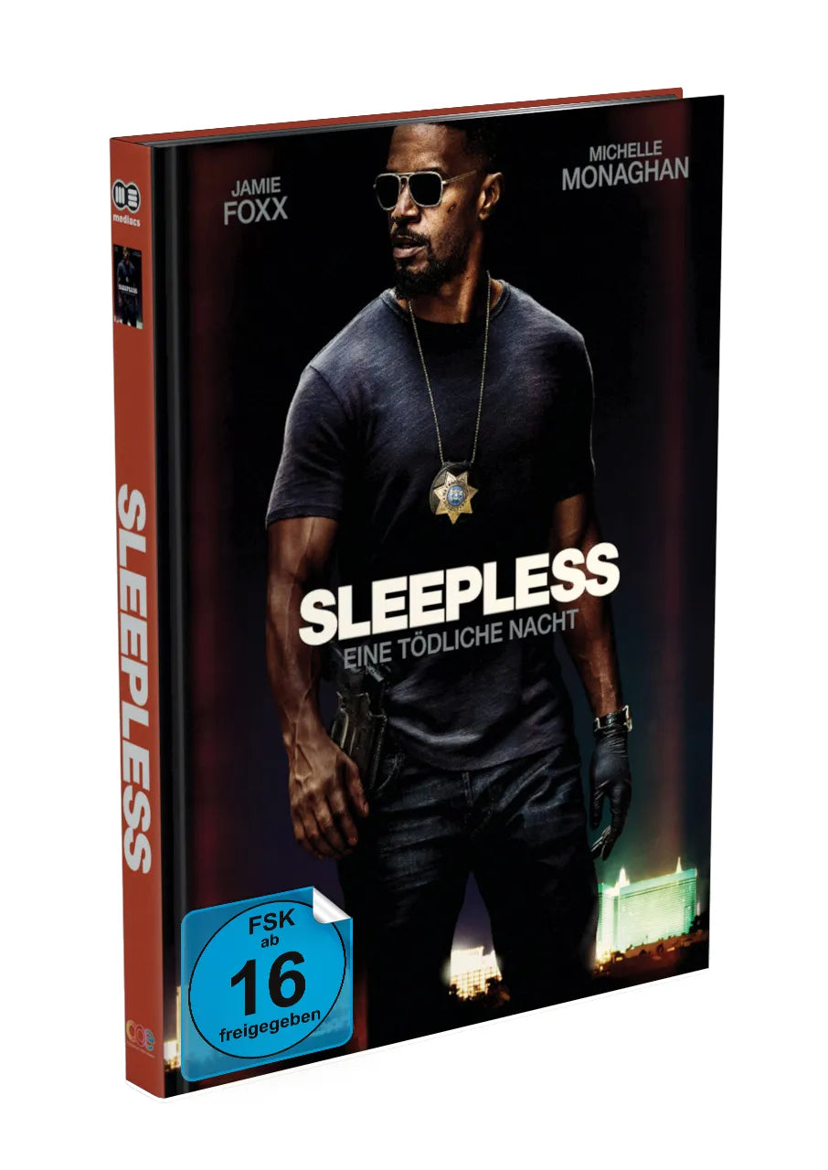 SLEEPLESS – A DEADLY NIGHT Mediabook Cover A limited 999 UNCUT (Blu-ray + DVD)