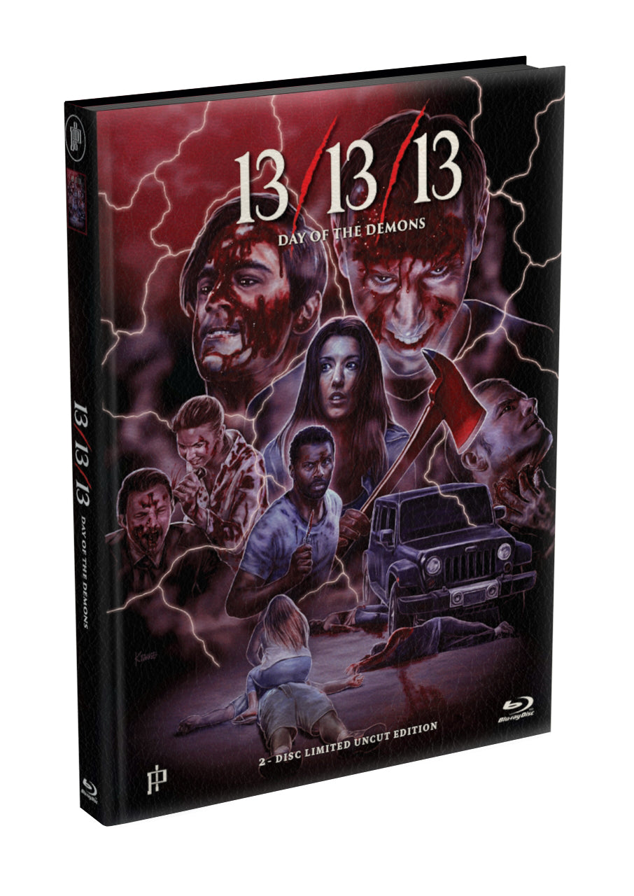13/13/13-Day of the Demons wattiertes Mediabook Cover A limited 99 UNCUT (Blu-ray + DVD)